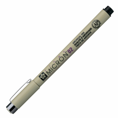 Ручка капиллярная "Pigma Micron" чёрная 0.2